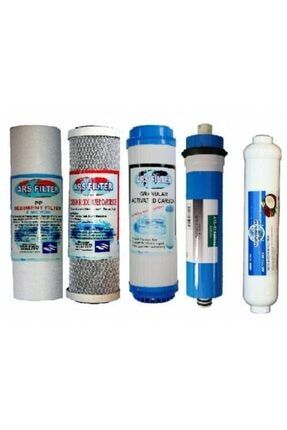 Su Arıtma Cihazı 5 Li Filtre Seti,pp Cto,gac,membran,tadlandırıcı arsgackrts