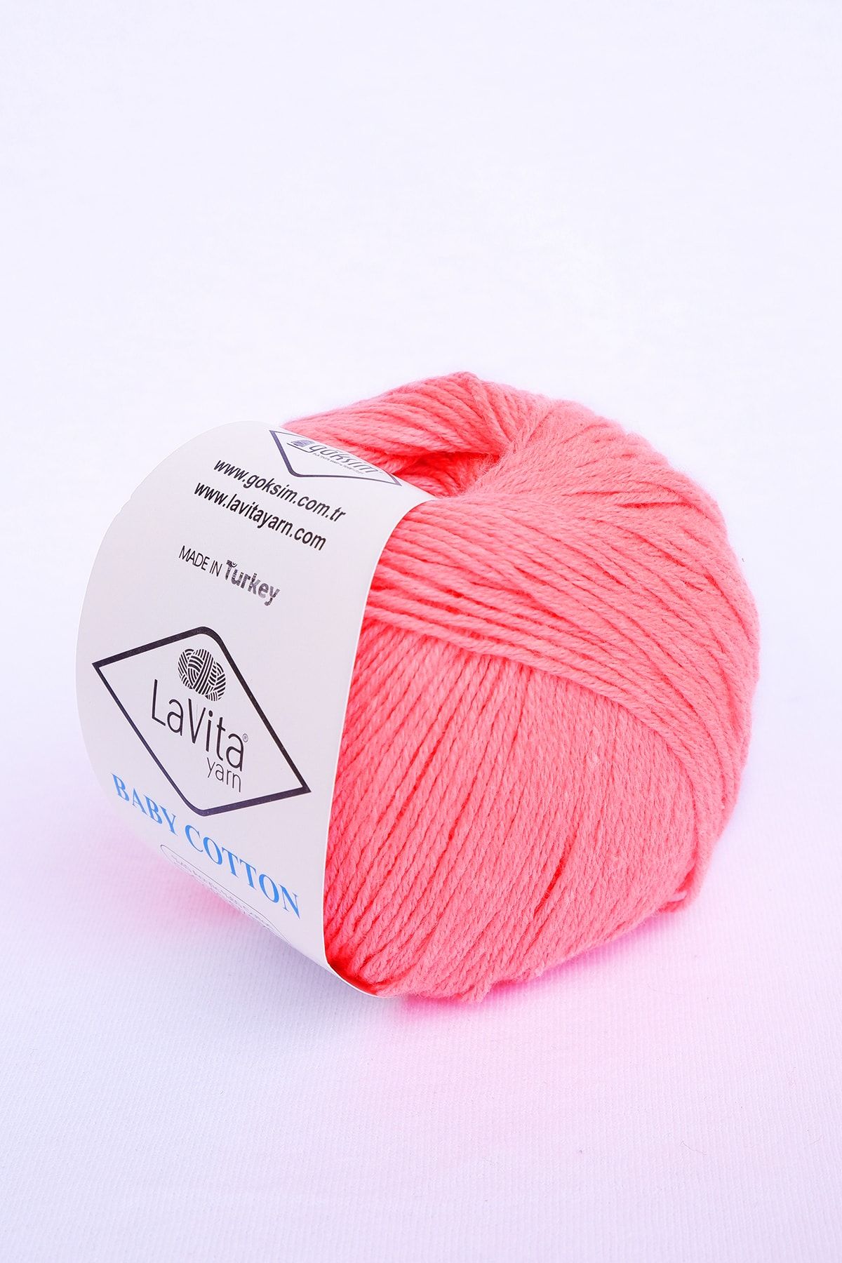 LaVita Yarn-قطن أطفال 50 جرام أميجورومي، خرامة، خيوط حياكة يدوية 5 عبوات من خيوط تاكا (NEON SOMON-4138) 1