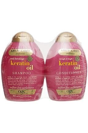 Keratin Oil Şampuan 385 Ml + Bakım Kremi 385 Ml 1 Paket (1 X 800 Ml) YBSHOPRT1015727