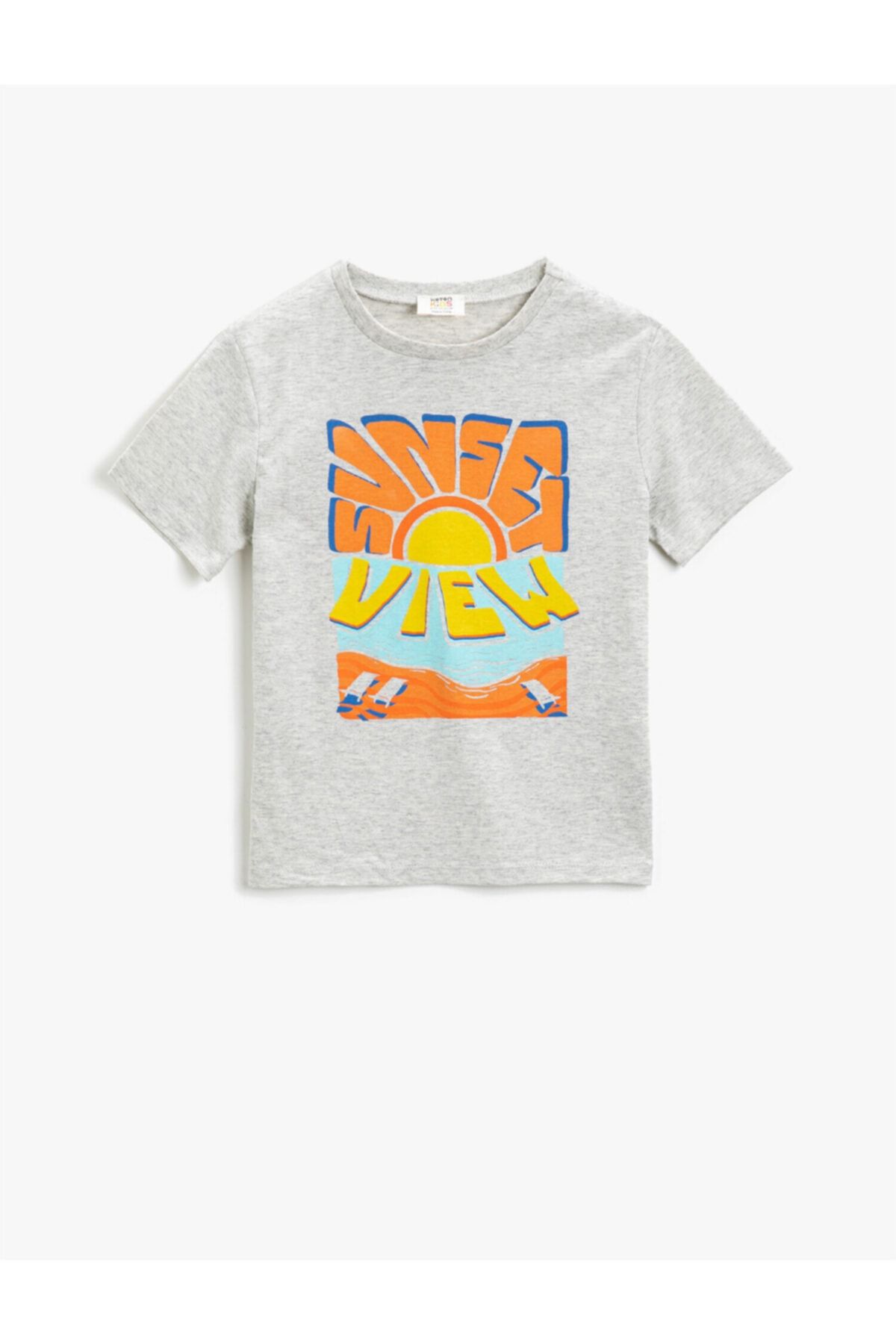 Koton T-Shirt Grau Regular Fit