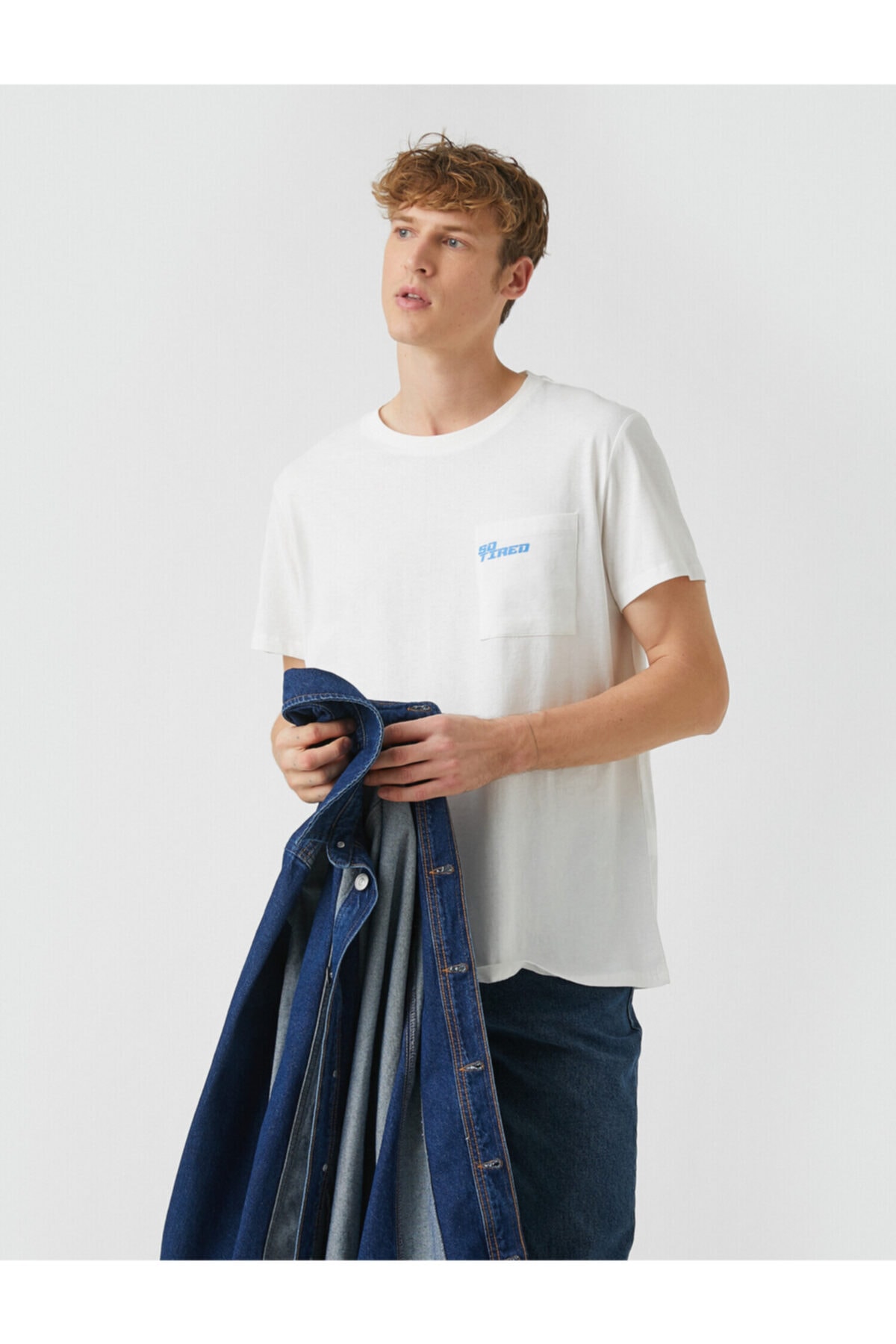 Koton T-Shirt Weiß Regular Fit Fast ausverkauft