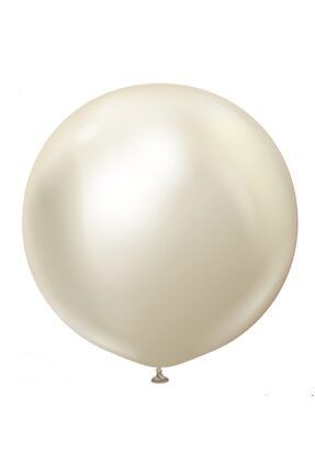 18 Inç 45 Cm Çap Krom White Gold Beyaz Altın Balon 1 Adet CYR00230