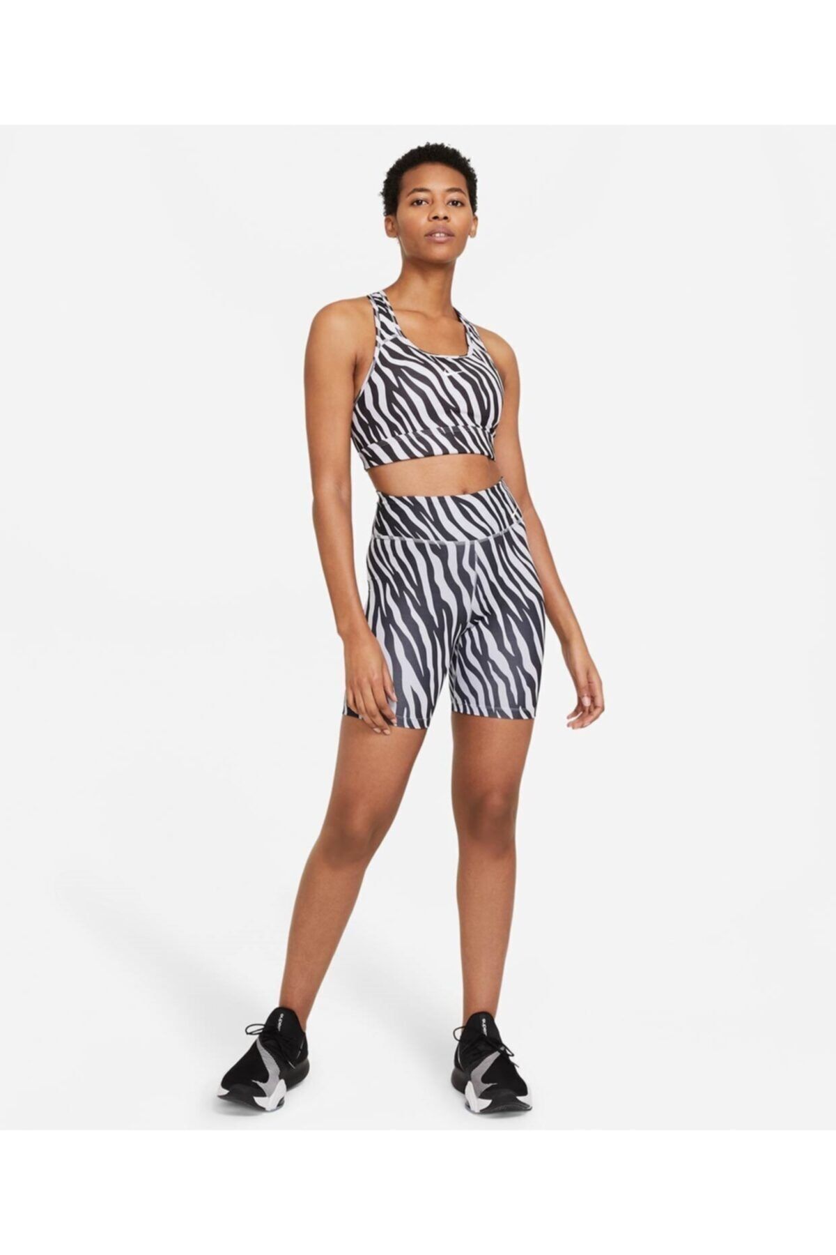 Nike animal print discount swoosh crop hoodie