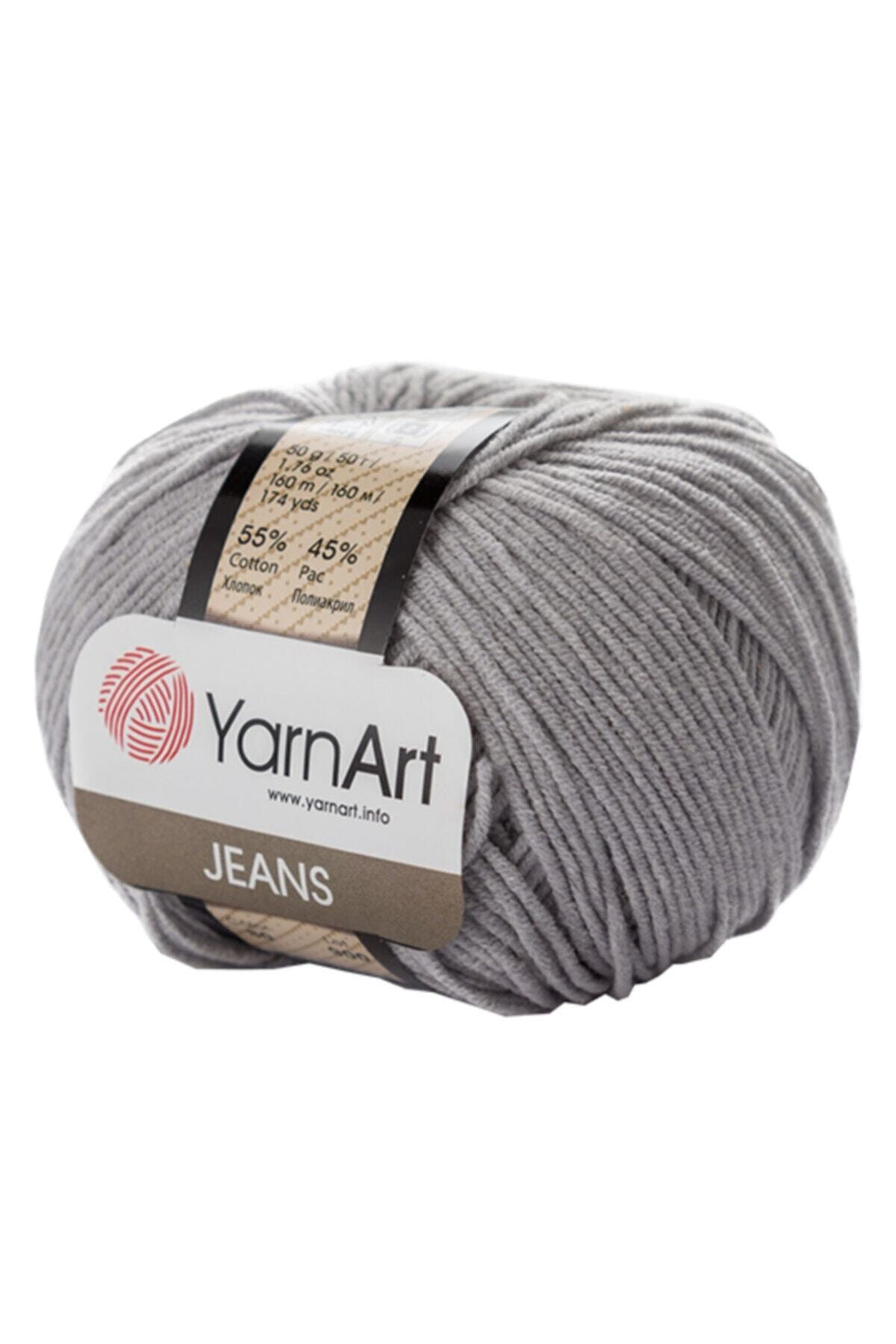 Yarn Art Jeans 80 Light Gray Amigurumi Knitting Rope Cardigan Knitting Rope Baby Rope Punch Rope