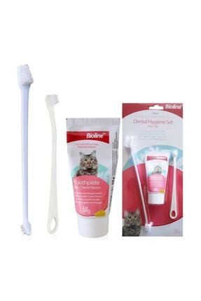 Kedi Ağız Bakım Seti Kedi Diş Macunu Ve Kedi Diş Fırçası biolinel1