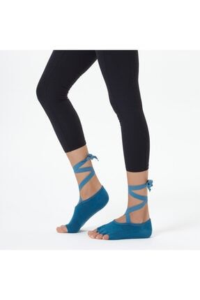 Mavi Kayışlı Yoga & Pilates Çorabı S30002_BLU