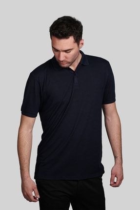 Erkek Lacivert Slim Fit Polo Yaka T-shirt 1507212254YS
