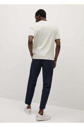 Mango Man Erkek Kirik Beyaz Koton Henley Tisort 77082514 Fiyati Yorumlari Trendyol