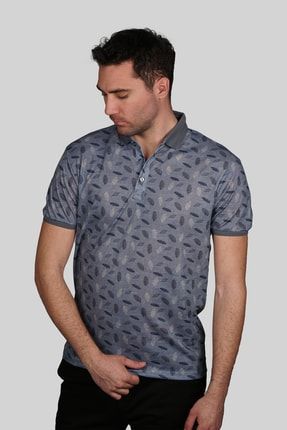 Erkek Mavi Modern Fit Polo Yaka T-shirt 171721D5601M