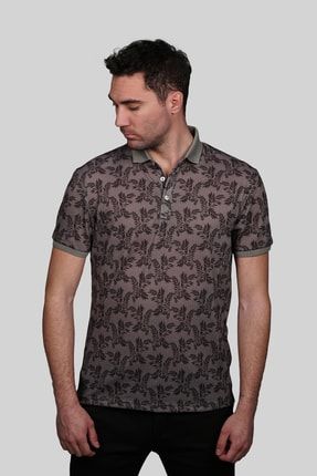 Erkek Açık Kahve Modern Fit Polo Yaka T-shirt 171721D5604M