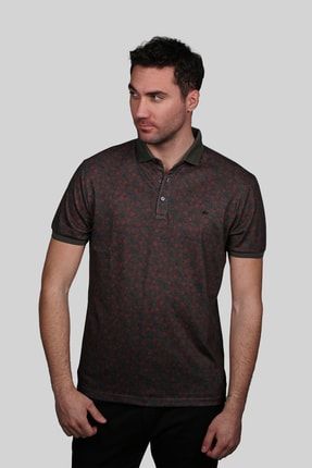 Erkek Haki Modern Fit Polo Yaka T-shirt 171721D5600M