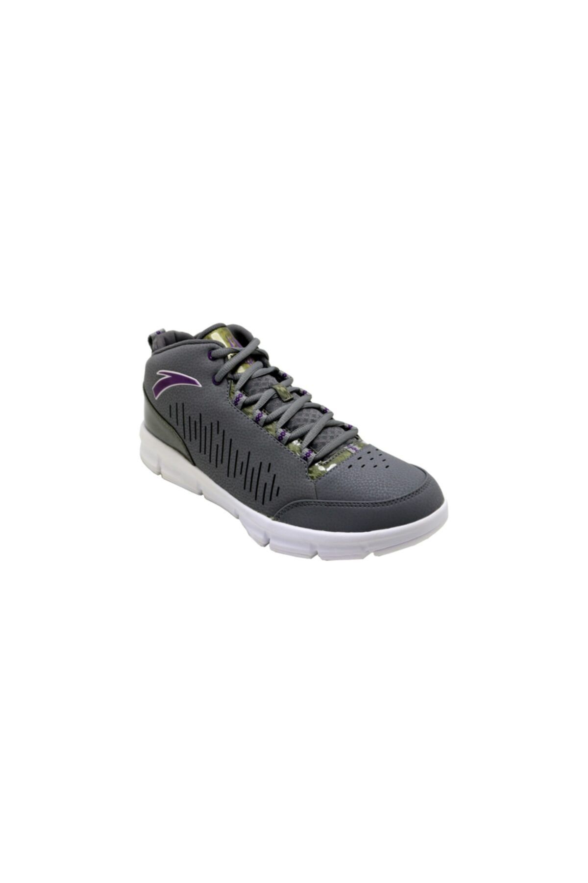 کفش بسکتبال خاکستری مردانه و زنانه ورزشی یونیسکس Gray Superflexi Tech Limp W Anta