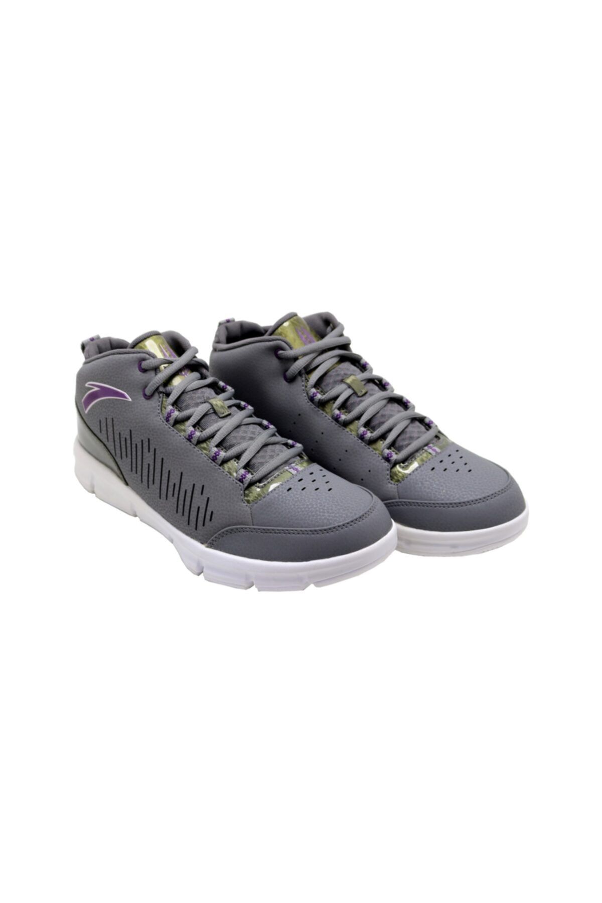 کفش بسکتبال خاکستری مردانه و زنانه ورزشی یونیسکس Gray Superflexi Tech Limp W Anta