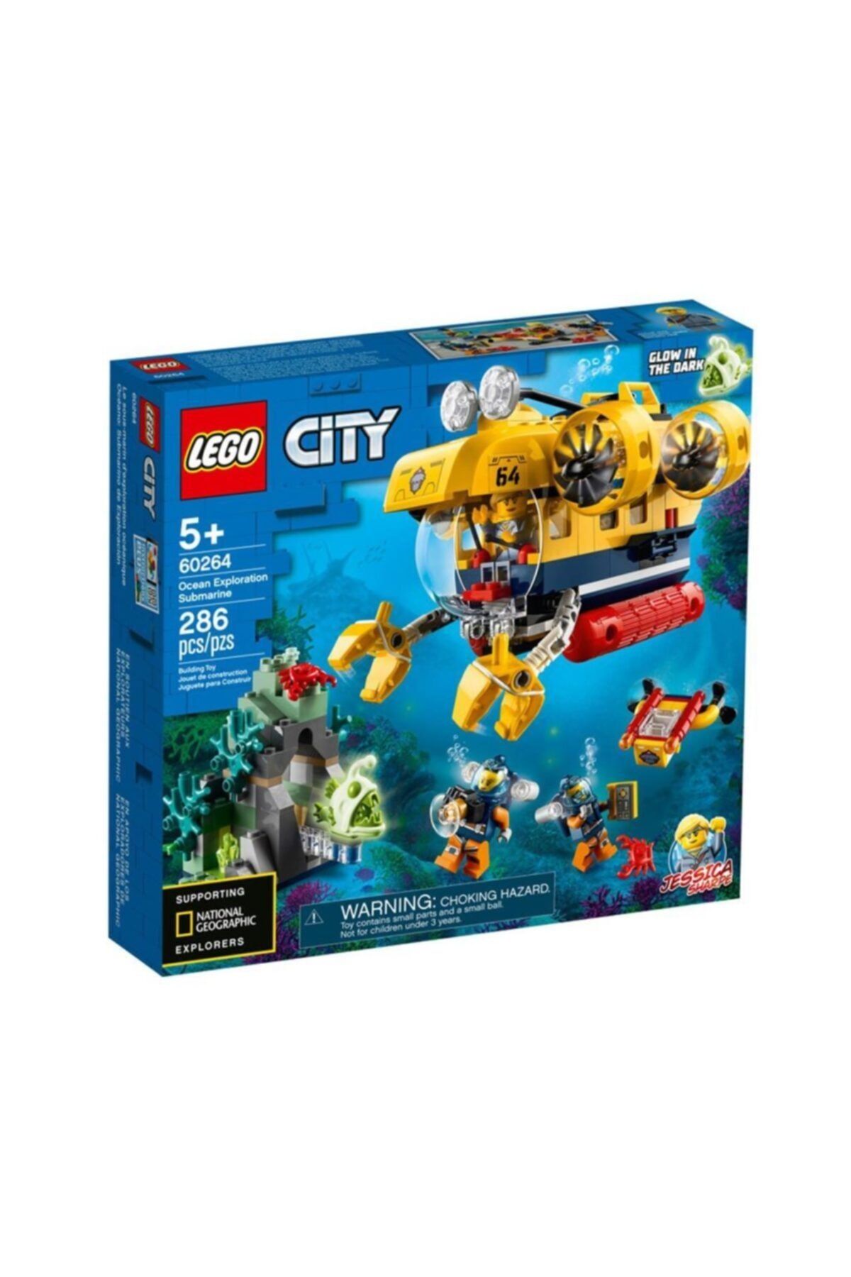LEGO لگو زیردریایی اکتشاف اقیانوس Lsc60264 / 286 عدد / شهر / + 5 سال /