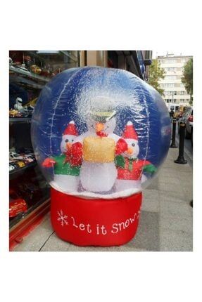 Yeni Yil Noel Baba Çam Ağacı Şişme Balon Içinde SISMBALNOKA
