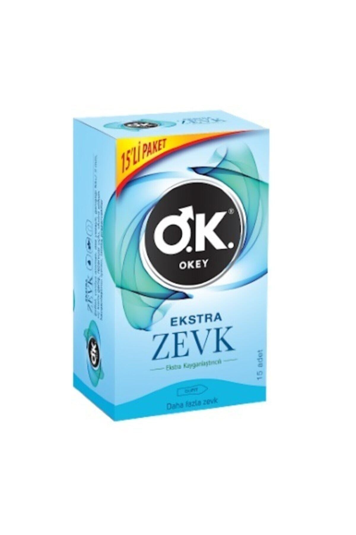 Okey Ekstra Zevk Ekstra Kayganlaştırıcılı Prezervatif 15 Li *3 Adet 45 Adet 3 'lü Set 2