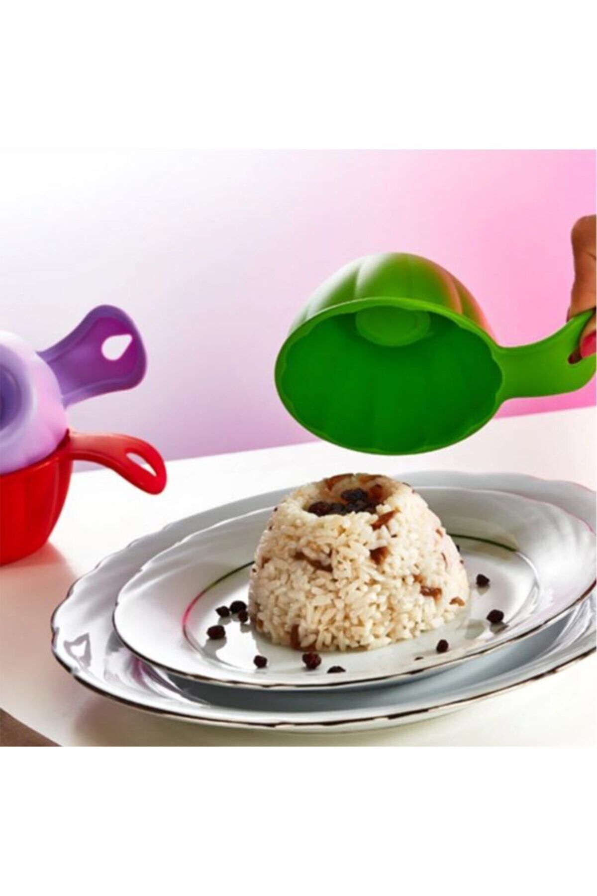 Buffer-Pilaf and Halva Shape Transmitter Practical Serving Mold Tool (2 Pieces) 3