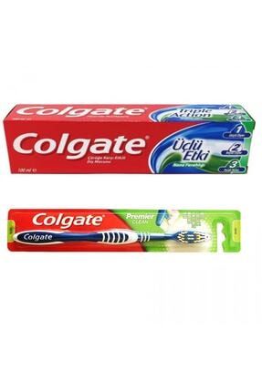 3'lü Etki Diş Macunu Ve Premier Clean Diş Fırçası Colgate diş fırçası ve macunu set