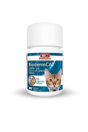 Bioderm Cat Pet Active Kediler Için Biotin Ve Çinko Tablet Tüy Güzelliği Için NRT-059