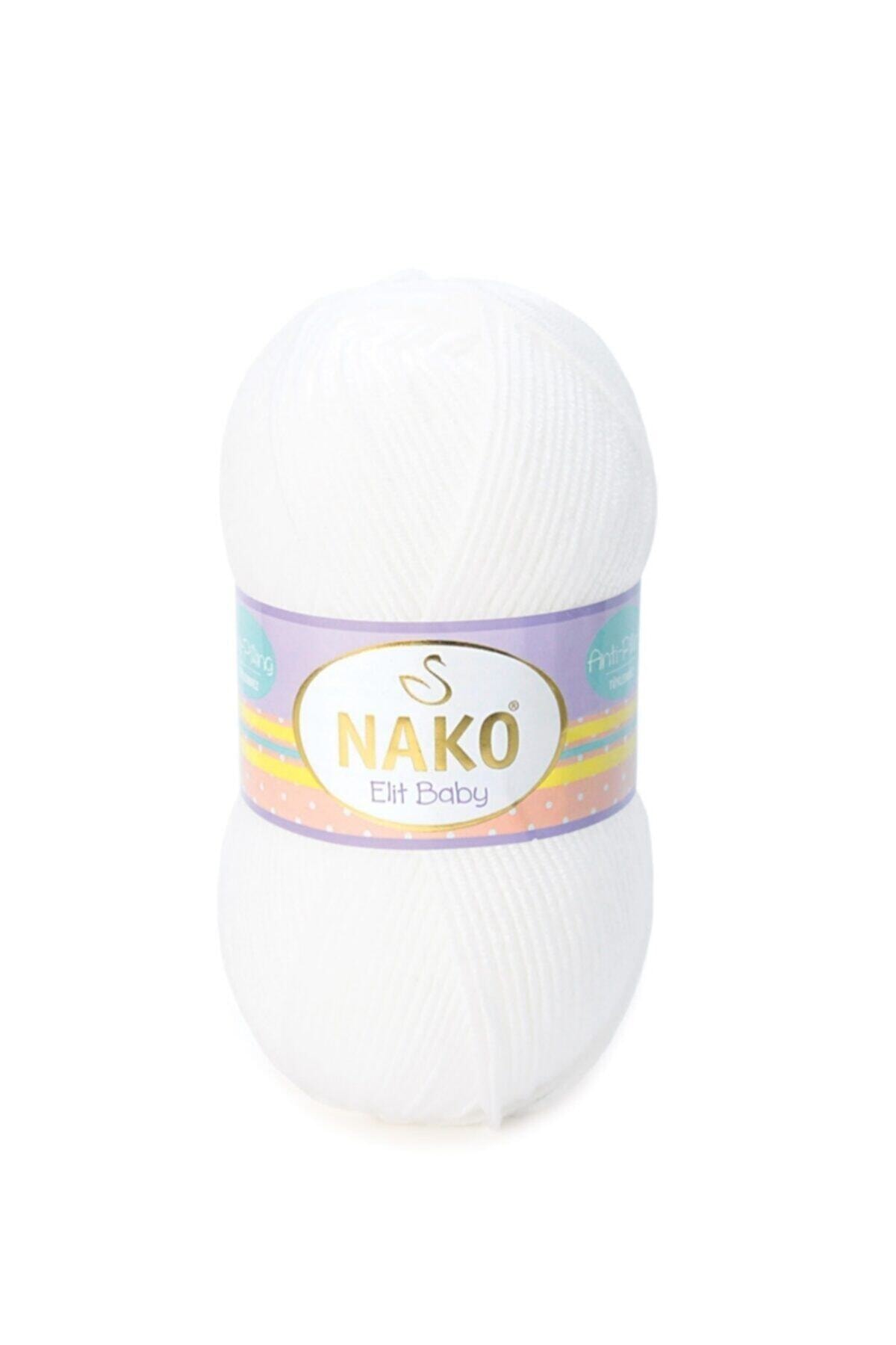 ( 5 Pcs ) Elite Baby 208 White Hand Knitting Yarns Vest Cardigan Sweater Yarn Baby Blanket Yarn
