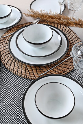 Keramika Ege Siyah Gold Yemek Takimi 30 Parca 6 Kisilik Fiyati Yorumlari Trendyol