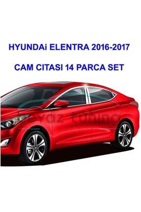 Hyundai Elantra Cam Çıtası Kromu Komple Nikelajı 2016 Sonrası BTCMC006