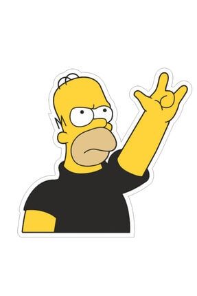 Simpsons Rock You Sticker-etiket 6x6 eg1006