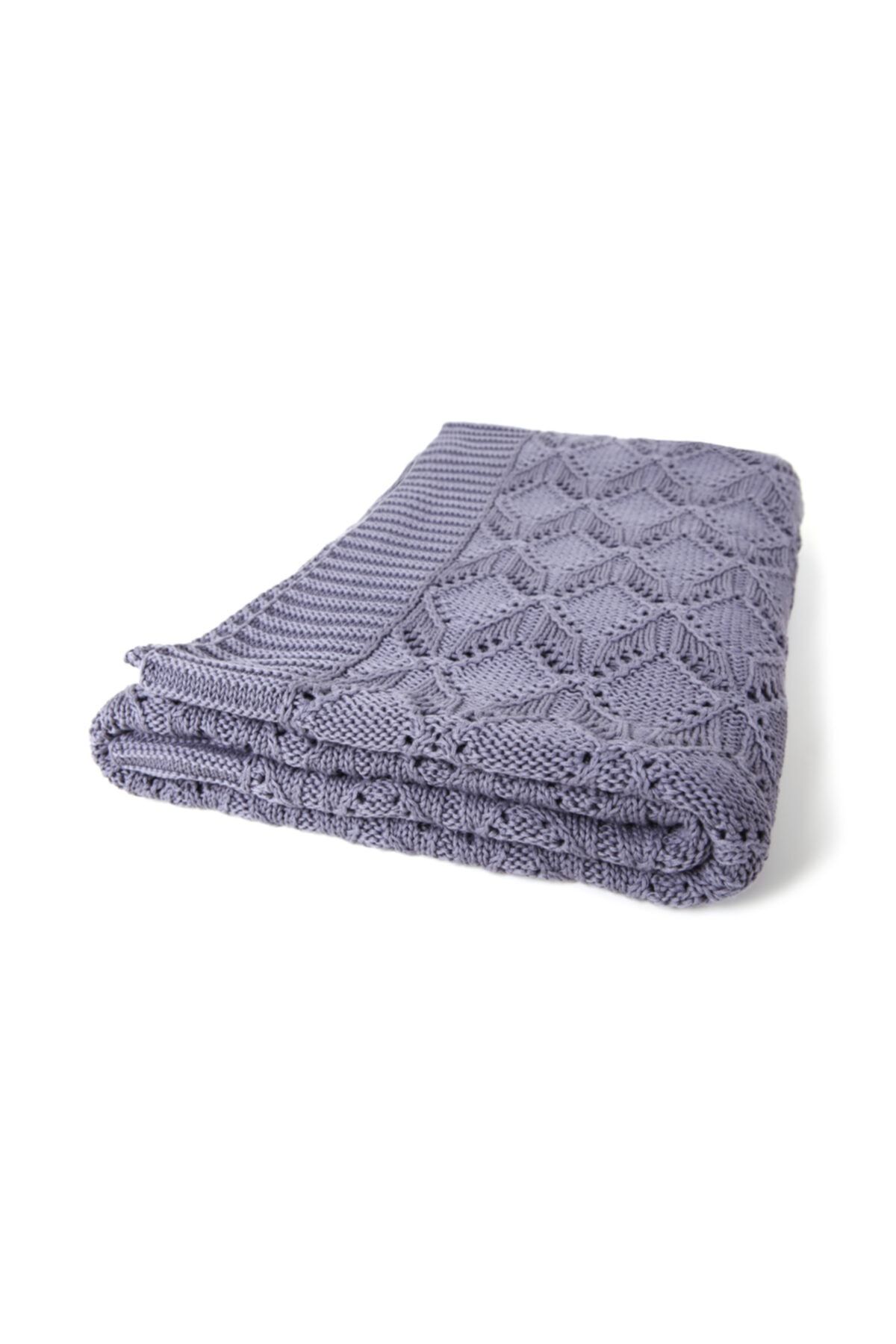 Betires Home-Dark Gray Knitted Sofa Shawl 2