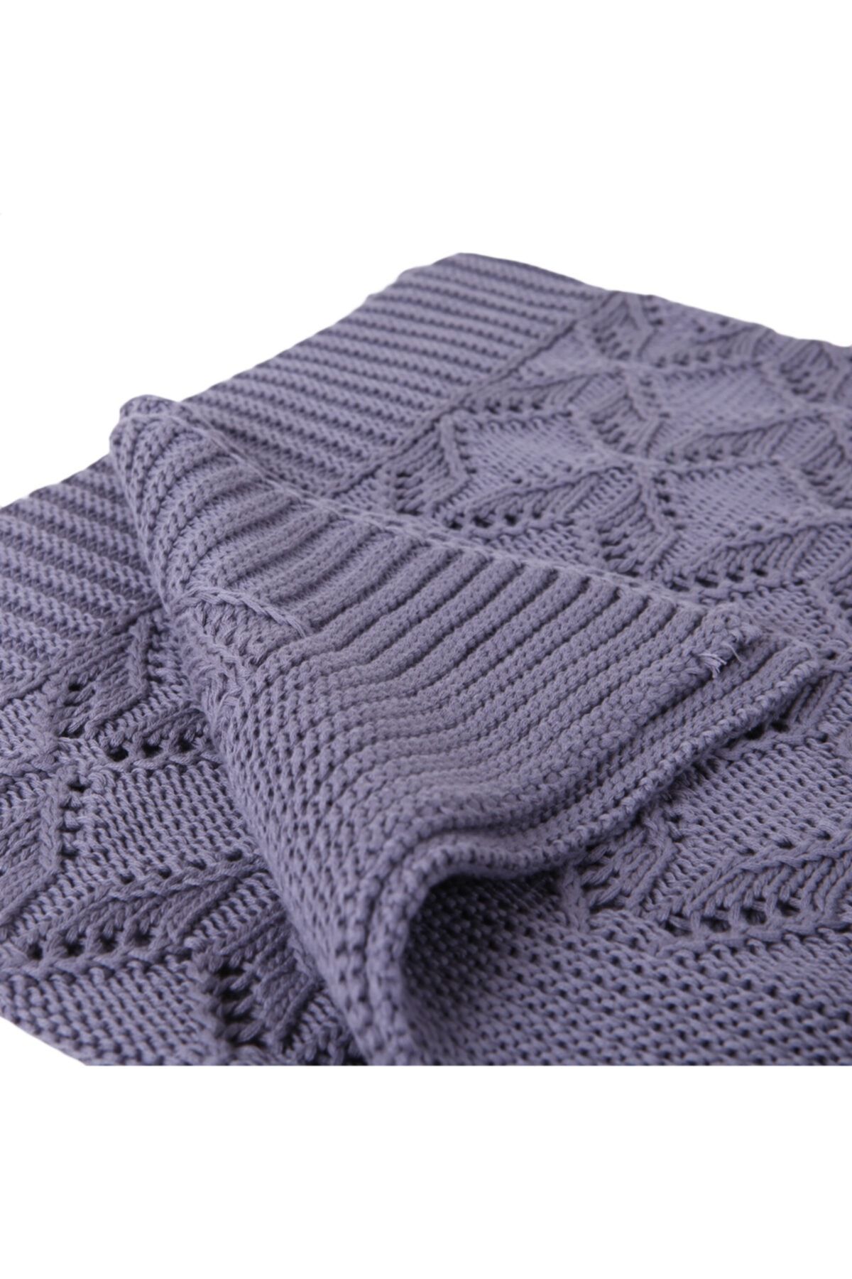 Betires Home-Dark Gray Knitted Sofa Shawl 3
