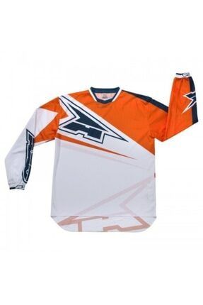 Turuncu Beyaz Motıon Tony Cairoli Tc222 Motocross Jersey :8052478810706