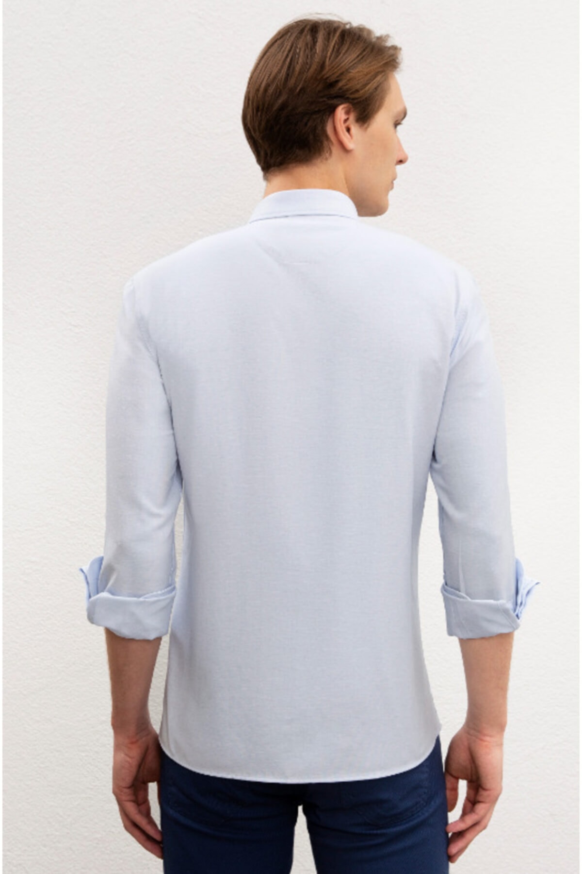 پیراهن مردانه آبی یو اس پولو | G081GL004.000.1105592 اورجینال - تصویر 2