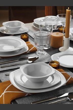 kutahya porselen milena altin yaldizli 24 parca yemek takimi krem mln24y214r520 fiyati yorumlari trendyol