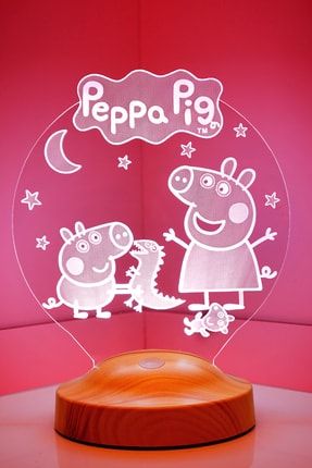 Peppa Pig Happy Birthday, Domuz Peppa Hayranlarına Gece Lambası, Çocuk Hediyesi SL_B1324