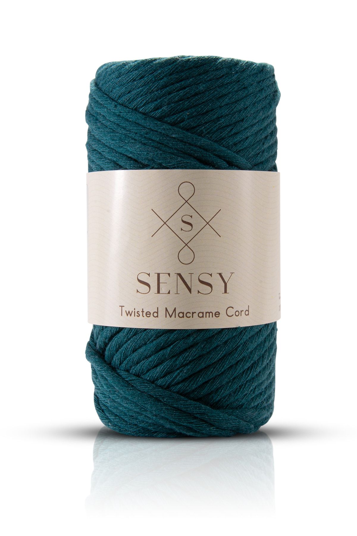 SENSY-مجموعة خيوط Macrame Hobby الممسوحة ضوئيًا المتميزة مكونة من 4 قطع أخضر - خردل - بلاط - إكرو 2