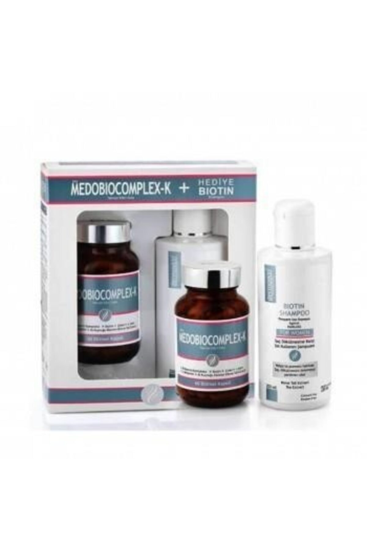 Dermoskin Medobiocomplex-k 60 Kapsül Kadın + Biotin Şampuan 200 Ml ZN9596