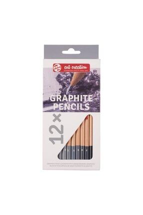 Art Creation Graphite Pencils Dereceli Karakalem Eskiz Çizim Seti 12'li TAS-12ST