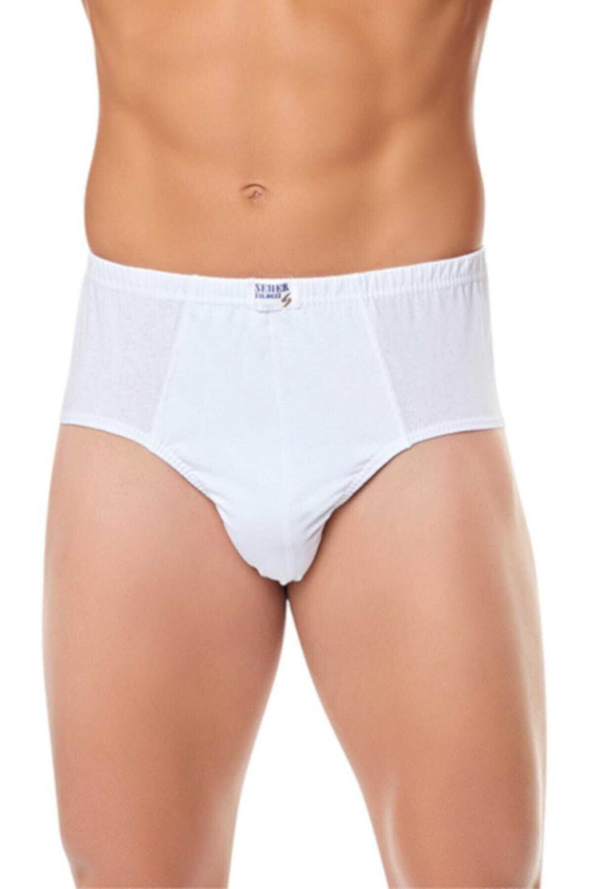 Seher Erkek Beyaz 6Lı Slip Külot Kargo Bedava Mrt0005b6