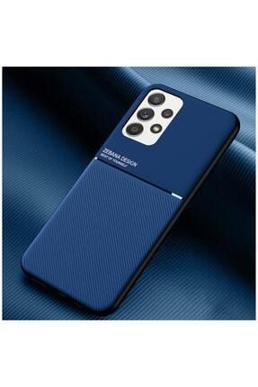 Samsung Galaxy A72 Uyumlu Kılıf Design Silikon Kılıf Mavi 2100-m498