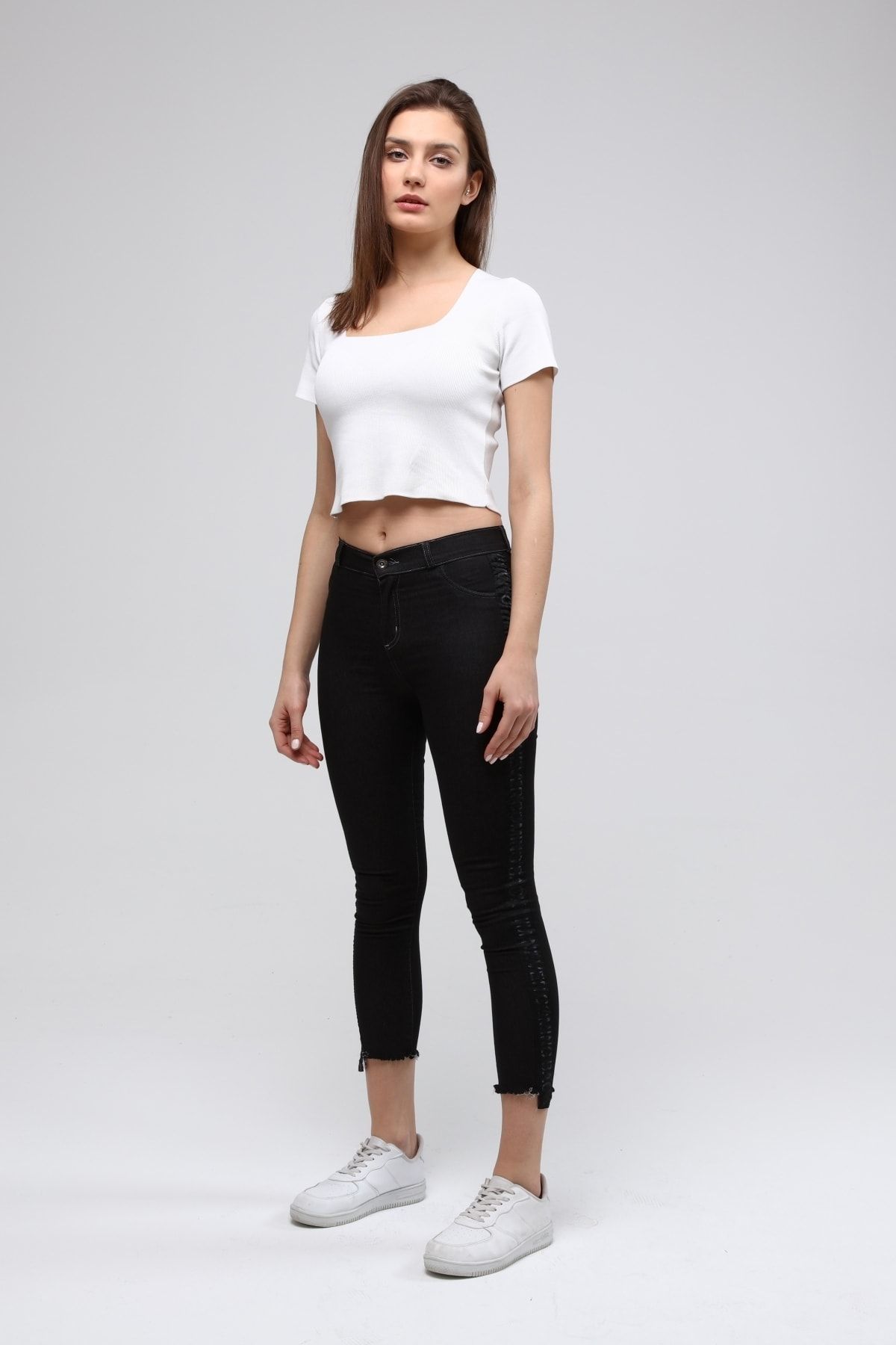 Denim leggings black hotsell