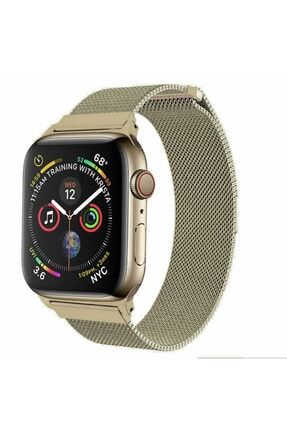 Apple Watch Kordon 4 Seri 38 Mm/40 Mm Uyumlu Hasır Örgü Metal Milano Kordon Kayış bilişim41mmmilanokordon79