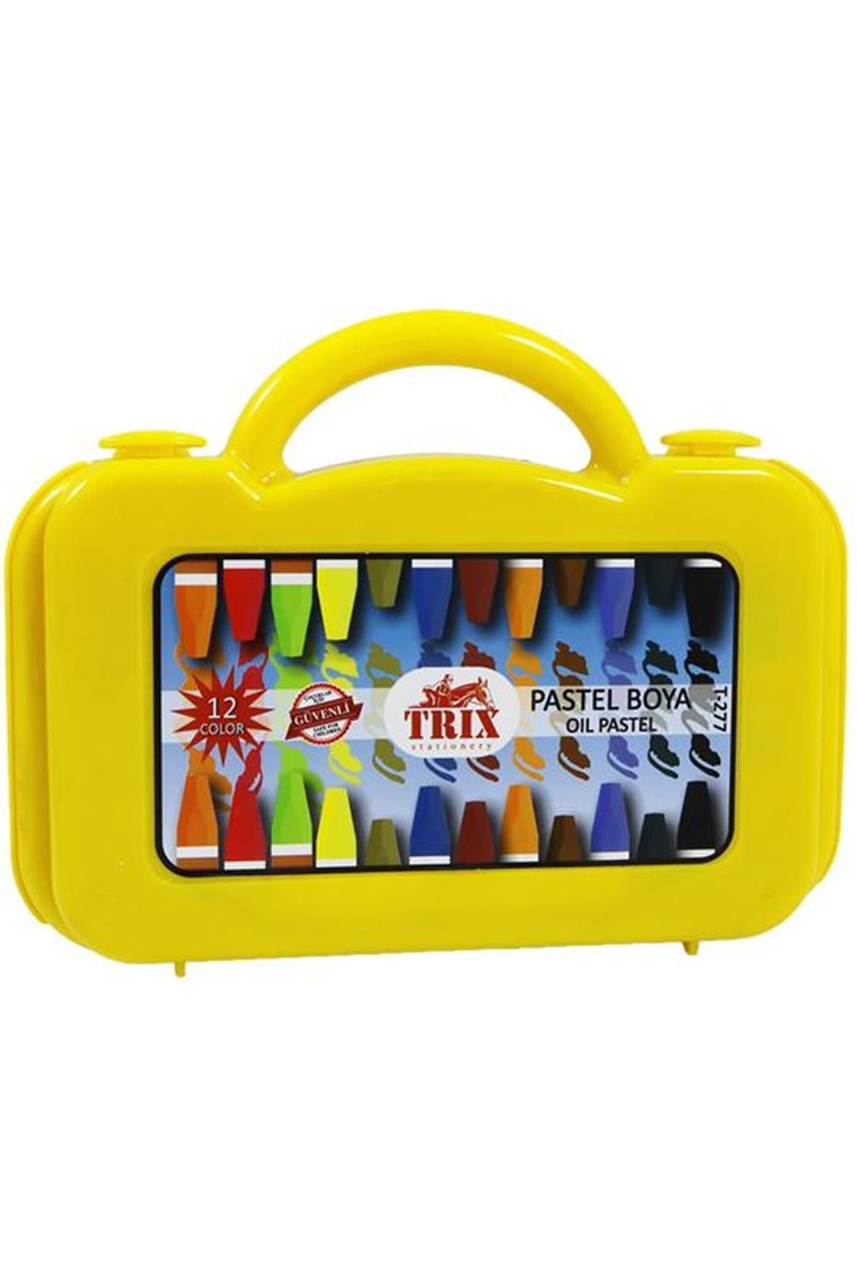 Genel Markalar Trix 12 Renk Çantalı Pastel Boya T-277