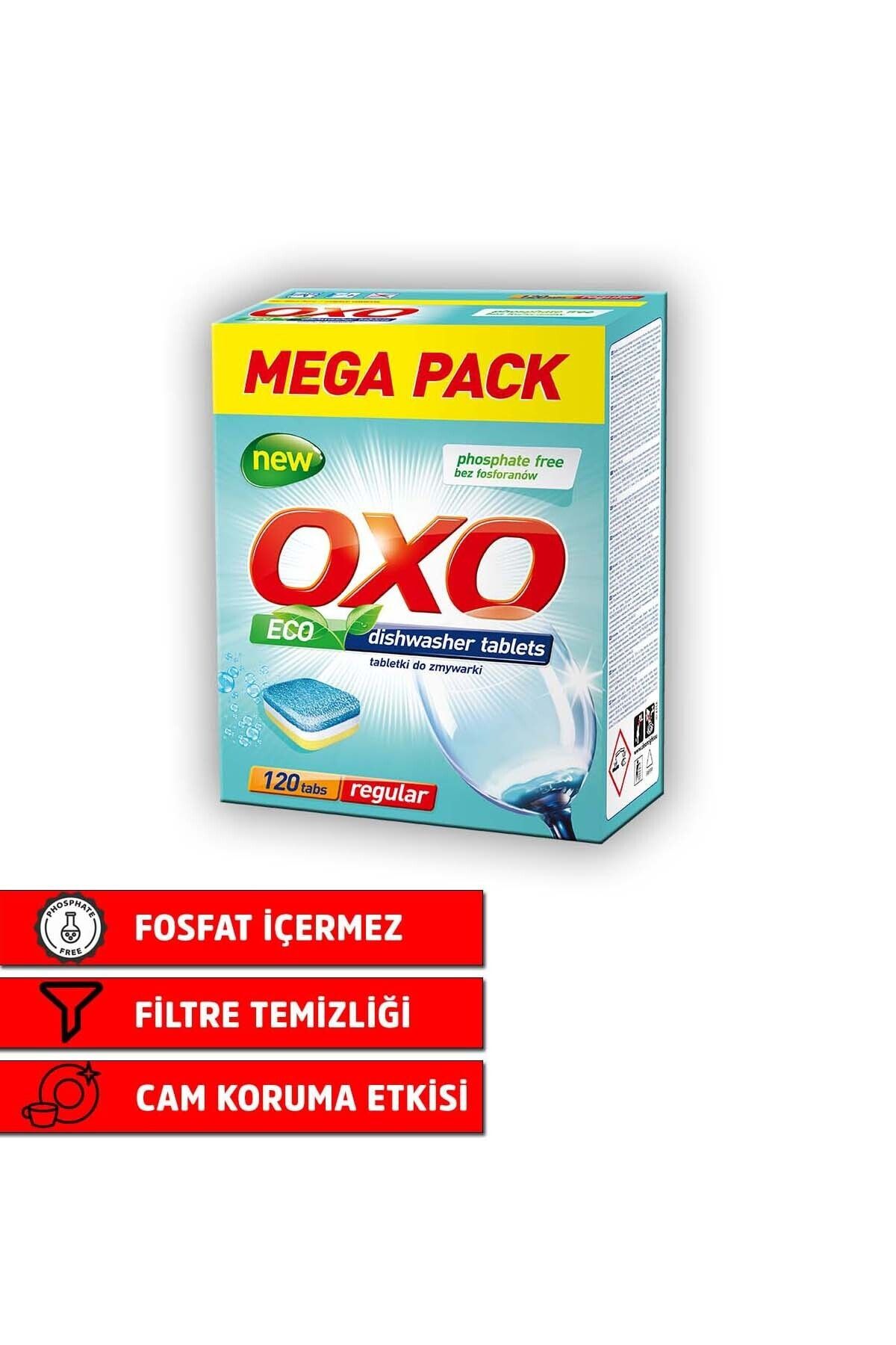 Oxo 240 Adet Bulaşık Makinesi Tableti Mega Paket Deterjan Hepsi Bir Arada (120x2) ZO10060