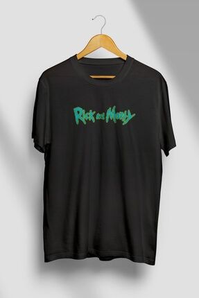 Rick And Morty Siyah O Yaka %100 Pamuk Unisex Oversize T-shirt RICKANDMORTY