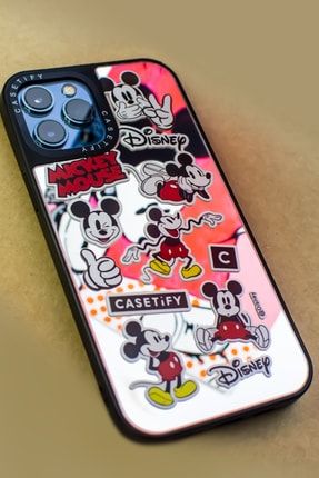 - Mickey Sticker - Aynalı - Iphone 12 Pro Max Uyumlu CSTF103-12PM