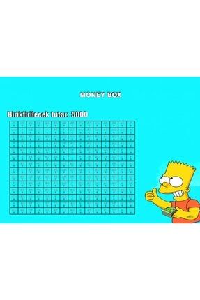 Simpsons Kumbara Üstü Para Biriktirme Stickerı (sadece Sticker) 5000 Tl Biriktirme SMPK01