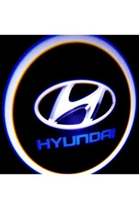 Hyundai Kapı Altı Led Logo Mesafe Sensörlü Yeni Nesil Pilli Yapıştırmalı 2 Adet Hyundai Uyumlu