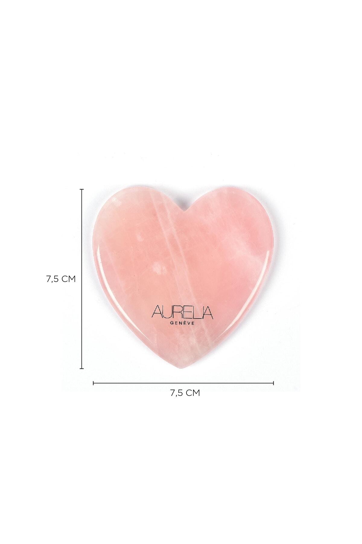 Rose Quartz Flat Heart Gua Sha - Yassı Kalp Şekilli gua sha Taşı - Pembe Kuvars — سفید AR2031 — تصویر 4 از 5
