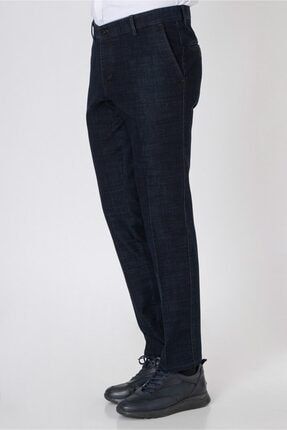 Likralı Regular Fit Pantolon Mavi WPNT22K112