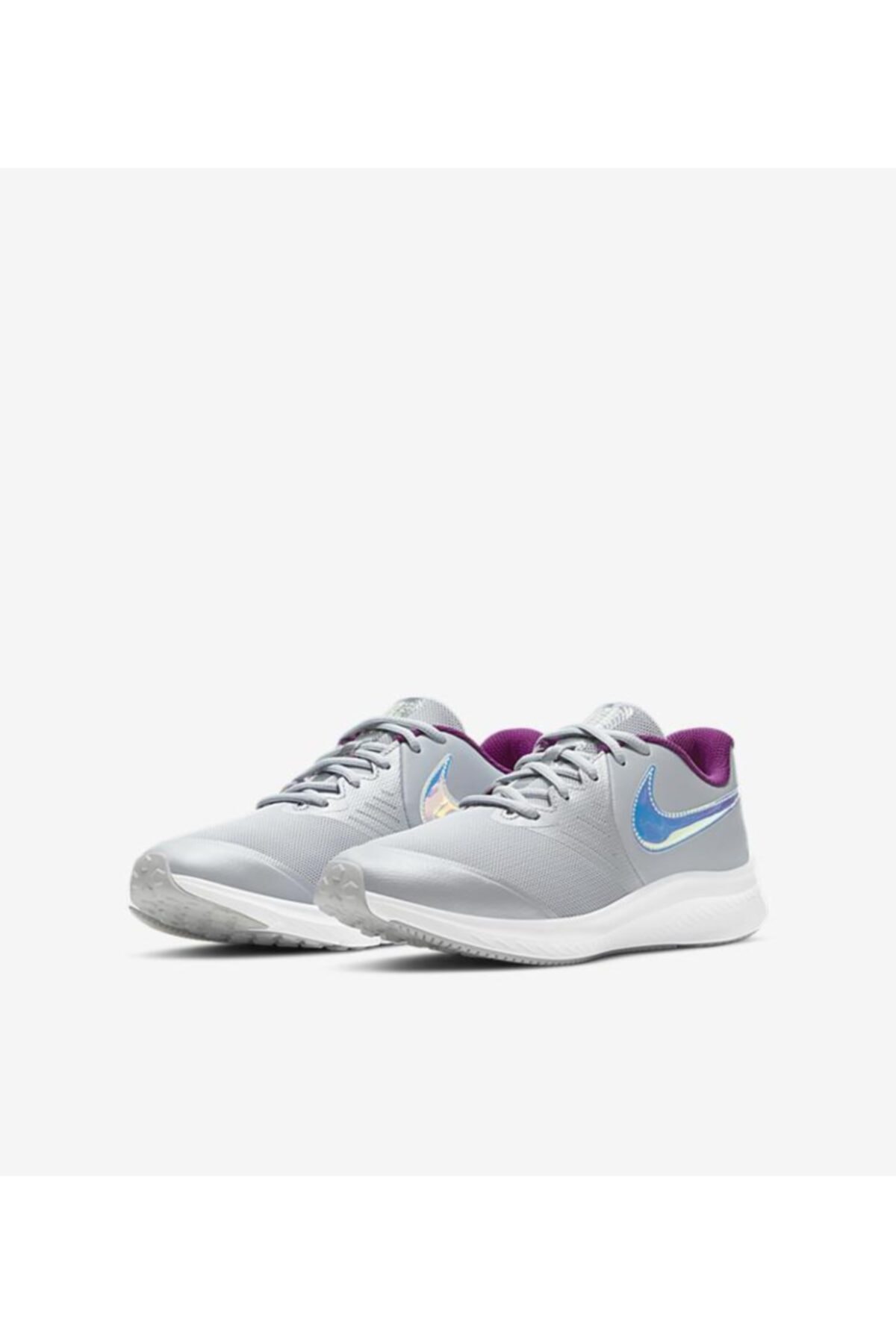 کفش Nike نایکی اسپرت زنانه خاکستری - Star Runner 2 Cw3294-001 اورجینال - تصویر 3