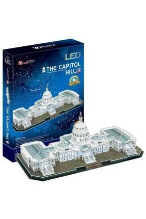 Cubicfun 3d Puzzle Capitol Hill Kongre Binası Abd Led Işıklı 56 Parça 6944588205119